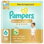 Pampers Ultimate Comfort Taped Diapers, Size 6, 13+kg, Mega Pack, 36 pcs x 2 Packs