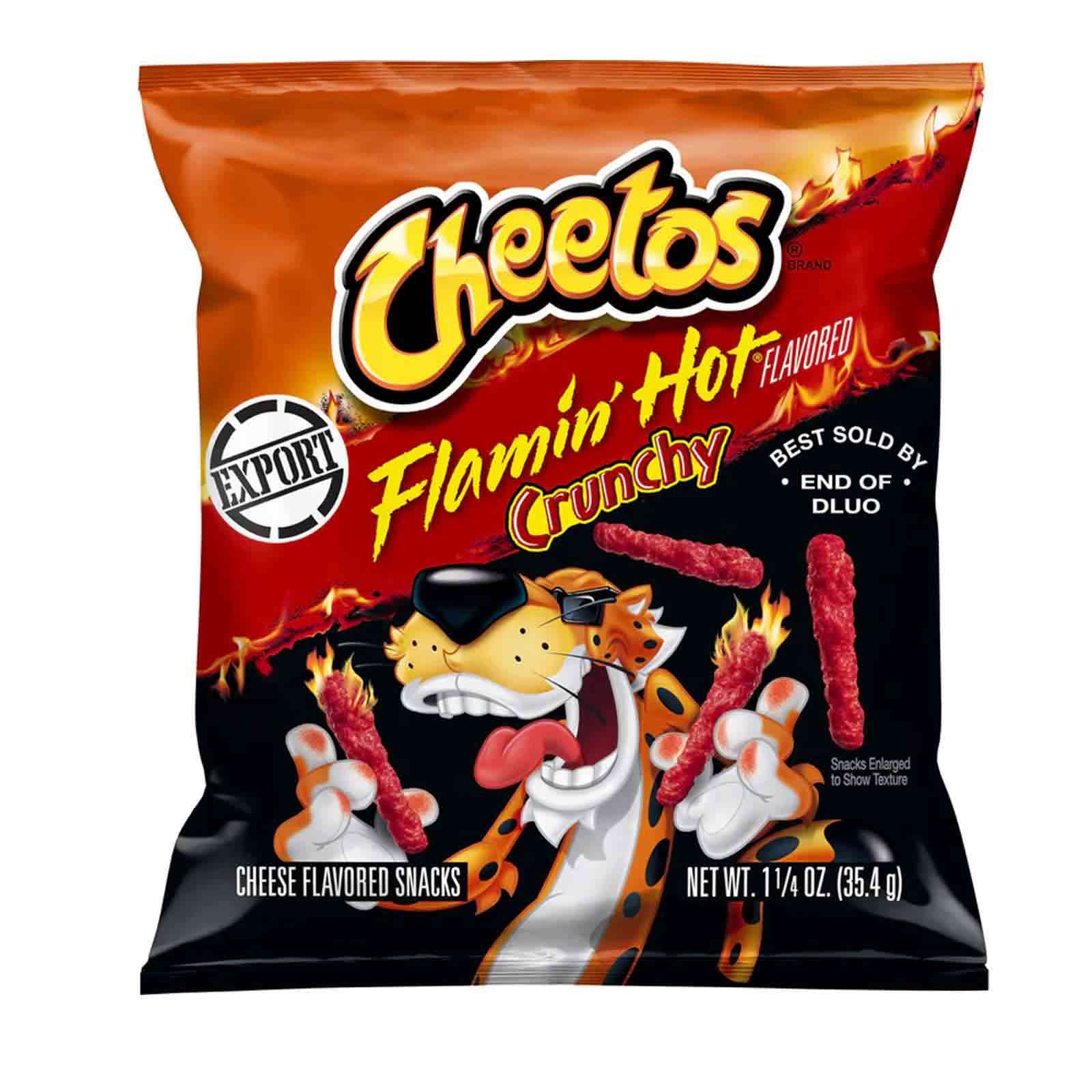 1999b4bcfc51e4871862ada79db4d063 (1) (1) Cheetos Flamin Hot Crunchy 44 Pack | 35.4g Spicy Corn Snacks - Image 1