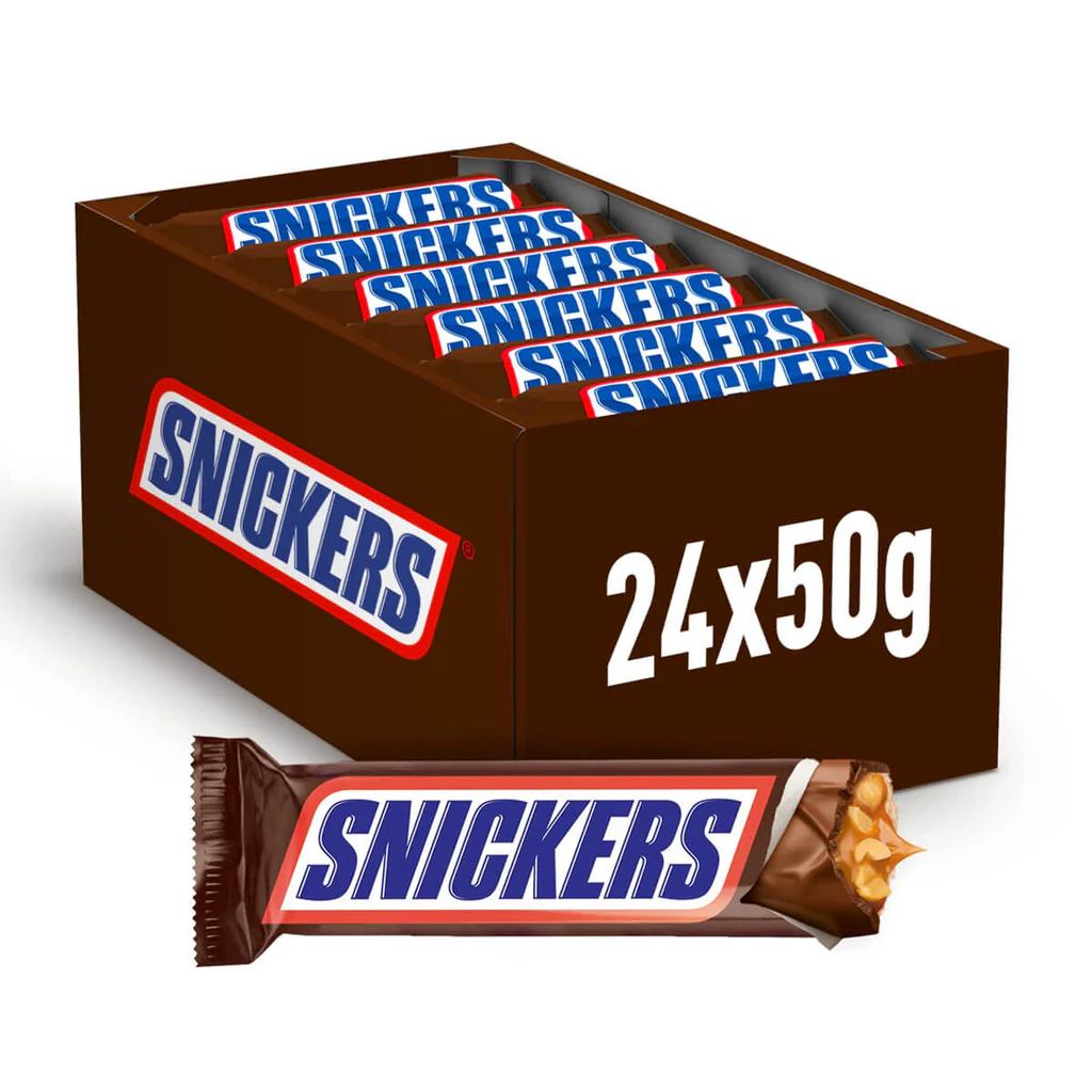 1be8c5bbb61f4474ddb0cff8ee48510b (6) Snickers Chocolate 24x50g - Image 1