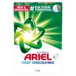 Ariel Fast Dissolving Detergent Powder Green 1.5 kg x 6