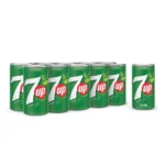 7UP Mini Cans 155ML x 15 | Carbonated Soft Drink Pack | Mubarak Souq