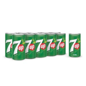 7UP Mini Cans 155ML x 15 | Carbonated Soft Drink Pack | Mubarak Souq