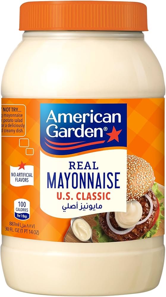 50f63db693148977e36c2dfc10035128 (1) American Garden Real Mayonnaise Original, Gluten-Free, Dairy-Free, 887ml x 12 - Image 1