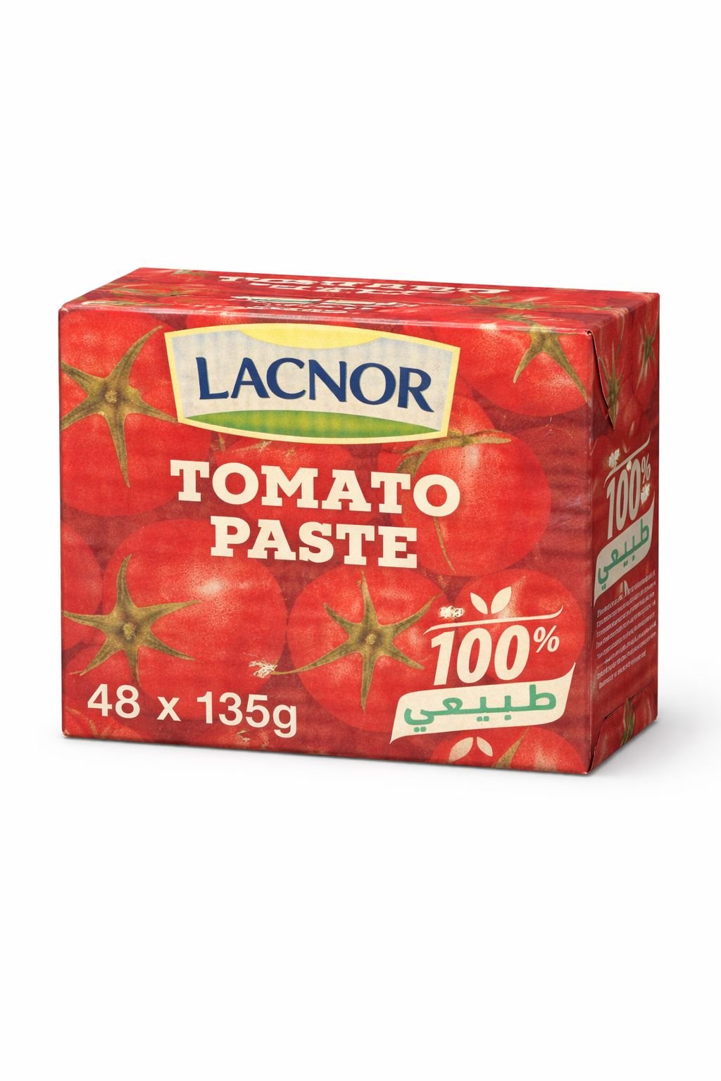 60bb8849b12f8c3da099980b7584021c Lacnor Essentials Tomato Paste 48 x 135 g - Image 1