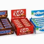 Snickers, KitKat and Bounty chocolate bars assorted pack (Snickers 24 × 40 g, KitKat 20.7 g × 36, Bounty 24 × 57