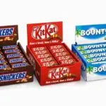 Snickers, KitKat and Bounty chocolate bars assorted pack (Snickers 24 × 40 g, KitKat 20.7 g × 36, Bounty 24 × 57