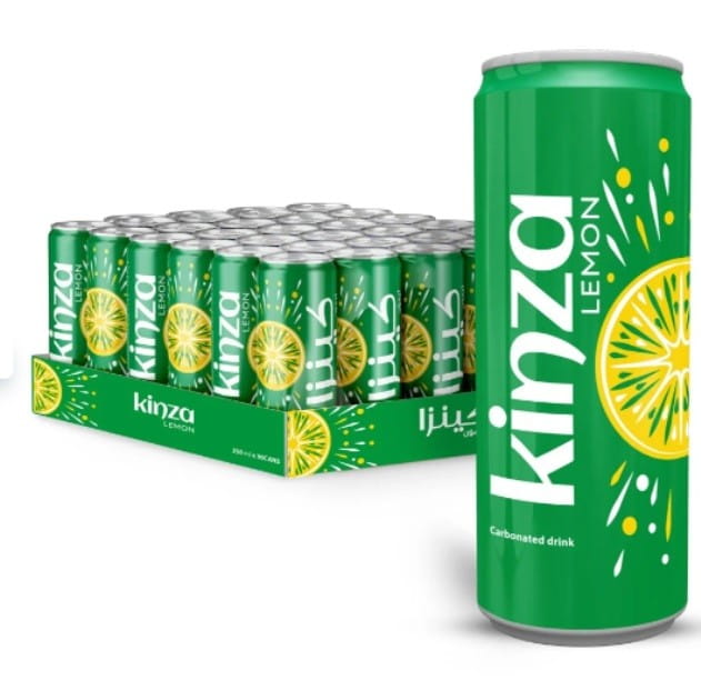 653e3007367e225c641d30dadc90e192 (3) Kinza Lemon Zero Sugar Drink - 250ml x 30 - Image 1