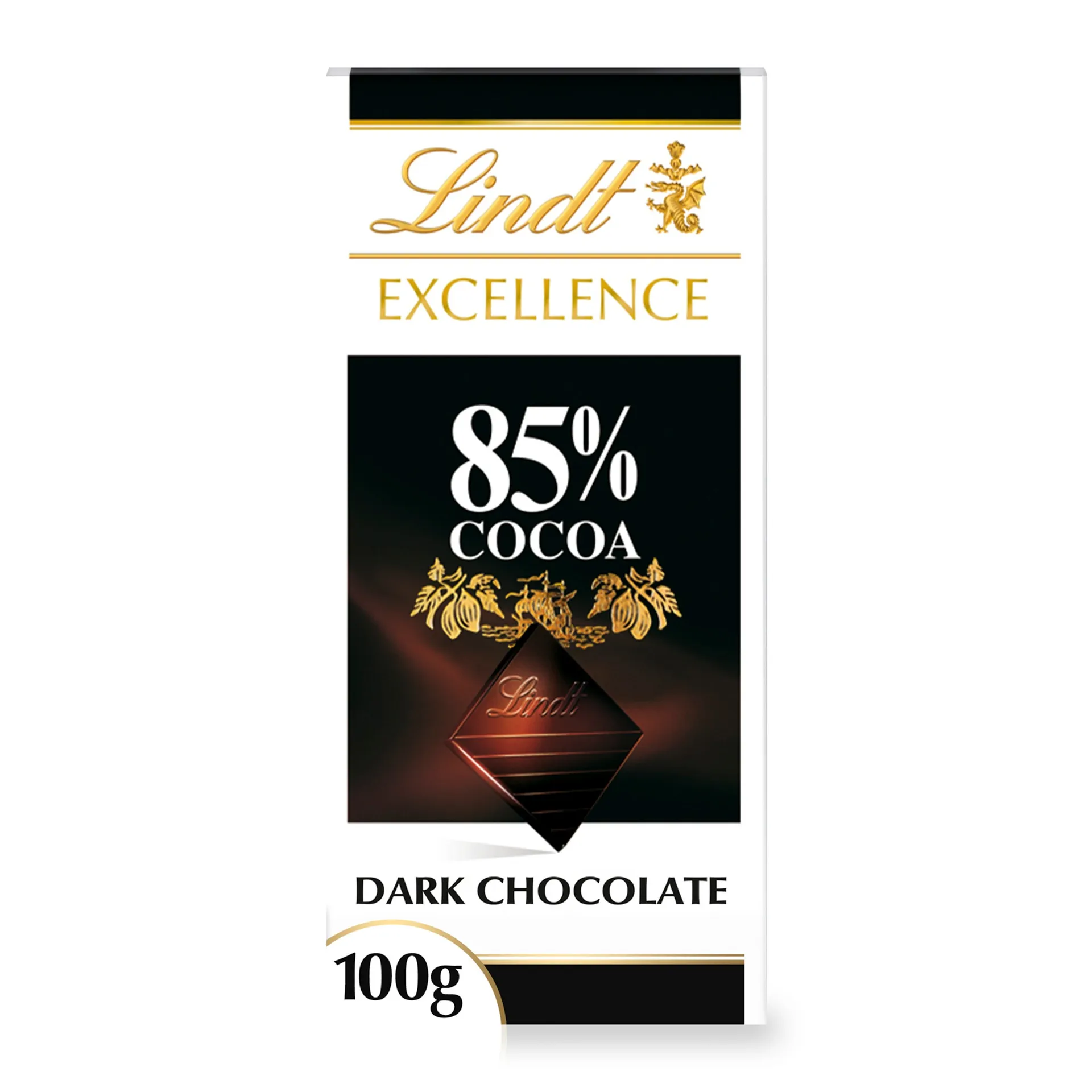 75c2b6de6403688c050864d06f53e8fd Lindt Excellence dark 85% chocolate bar 100 g x 20 - Image 1