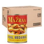 Al Mazraa Foul Medammas 400G x 24 | Canned Fava Beans Pack | Mubarak Souq