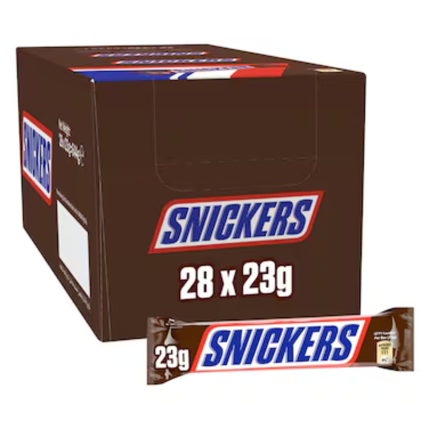 830e48cb06c02537ebf82c854a4eed31 (3) Snickers Snack Chocolate 28 g Pack Of 23 pcs - Image 1