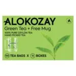Alokozay Green Tea 100 Bags With Mug x 12