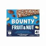 Bounty Fruit & Nut Chocolate Bar - 32g x 4 (English)