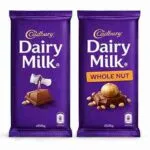 Cadbury Dairy Milk and Whole Nut chocolate bars 180 g pack × 3