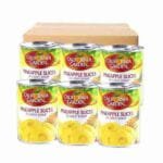 California Garden Canned Pineapple Slices In Light Syrup, 24 x 565 gm