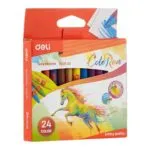 Deli Wax Crayon Set Multicolour 24 Pieces