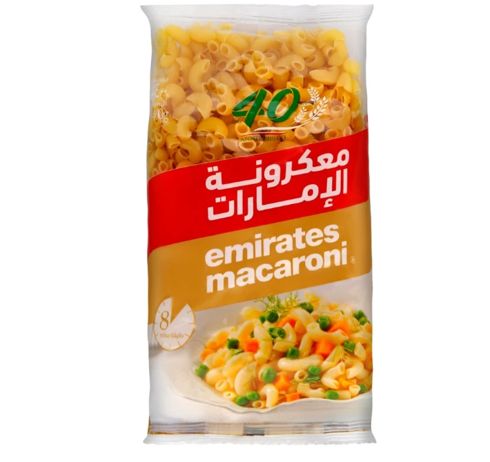 Emirates Macaroni Corni Pasta Emirates Macaroni Corni Pasta 8 × 3 × 400g Family Pack - الصورة 1