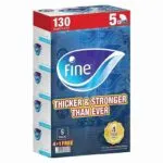 Fine Facial Tissue 2 Ply 130 Sheets x 30 Boxes (5 Packs x 6)