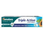 Himalaya Triple Action Herbal Toothpaste with Miswak Papaya and Spearmint 125g x 48 pc