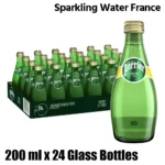 Perrier Water Glass Bottle 24x200ml | Natural Sparkling Mineral Water | Mubarak Souq UAE