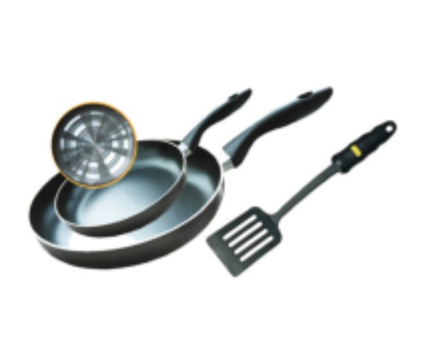 RoyalFord RF4126FP Fry Pan Set 18CM & 26CM + Turner RoyalFord RF4126FP Fry Pan Set 18CM & 26CM + Turner - الصورة 1