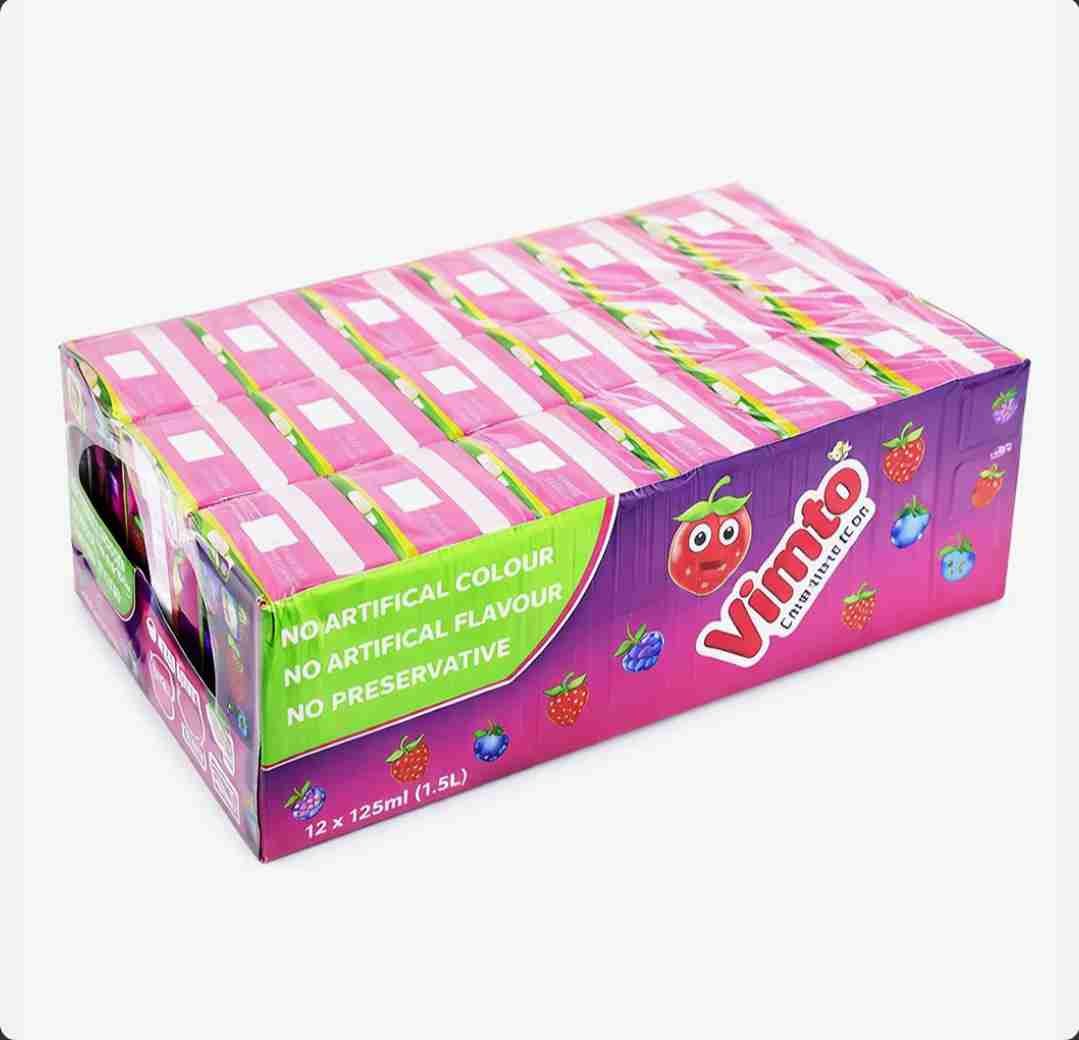 Vimto Kids Fruit Flavored Drink Tetra Pack 18 × 125ml Vimto Kids Fruit Flavored Drink Tetra Pack 18 × 125ml - الصورة 1