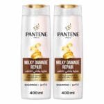 Pantene Milky and Damage Shampoo 2 x 400ml