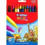Tiptop Crayons Multicolor 12 Pcs Art Gy x 12 Packs