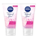 Nivea Face Wash Natural Glow 100ml x 2 | Radiant Skin Cleanser | Mubarak Souq