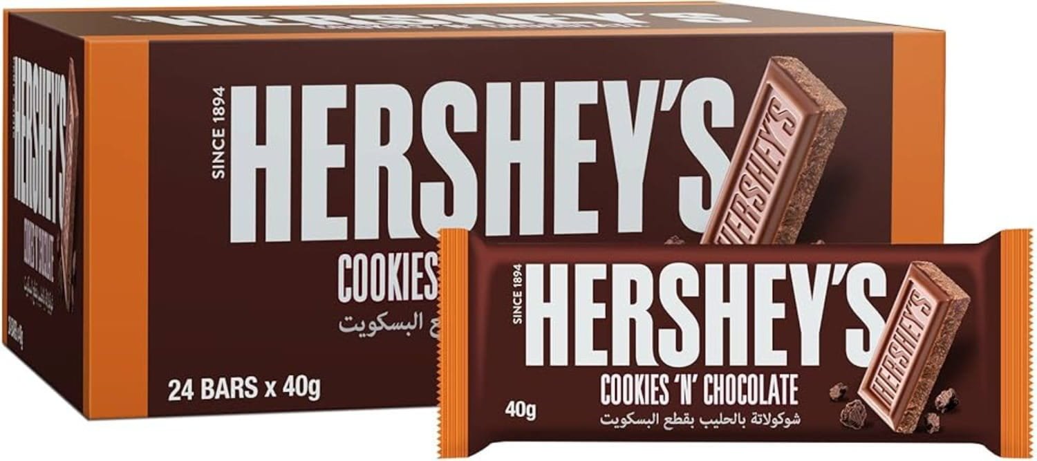 Hershey's Cookies N Chocolate Bar (24 x 40g) Hershey's Cookies N Chocolate Bar (24 x 40g) - Image 1