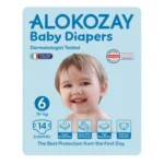 Alokozay Baby Diapers, Size 6, 14 Diapers x 6 packs