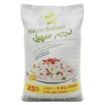 Najm Suhail Extra Long Grain Basmati Steam Rice 20 + 5 kg