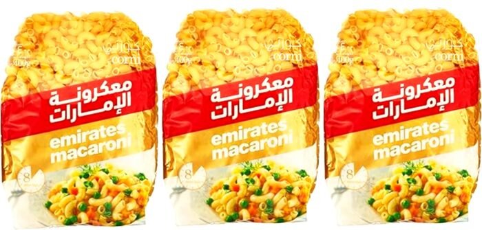 Buy Emirates Macaroni Corni Pasta 8 × 3 × 400g online at MubarakSouq. Premium quality durum wheat pasta with excellent taste and texture. Ideal for families, restaurants, and catering businesses.