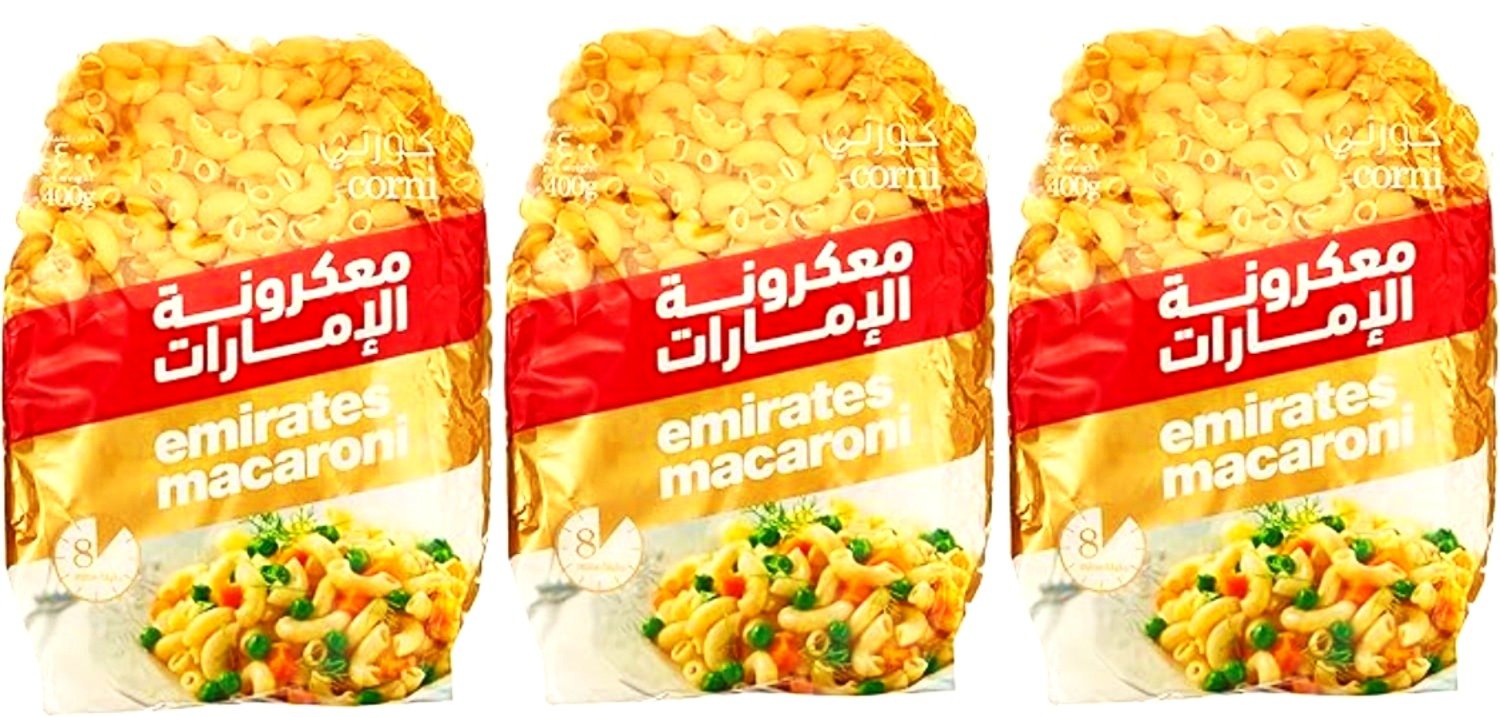 emirates macaroni 3 x 1 Buy Emirates Macaroni Corni Pasta 8 × 3 × 400g online at MubarakSouq. Premium quality durum wheat pasta with excellent taste and texture. Ideal for families, restaurants, and catering businesses.