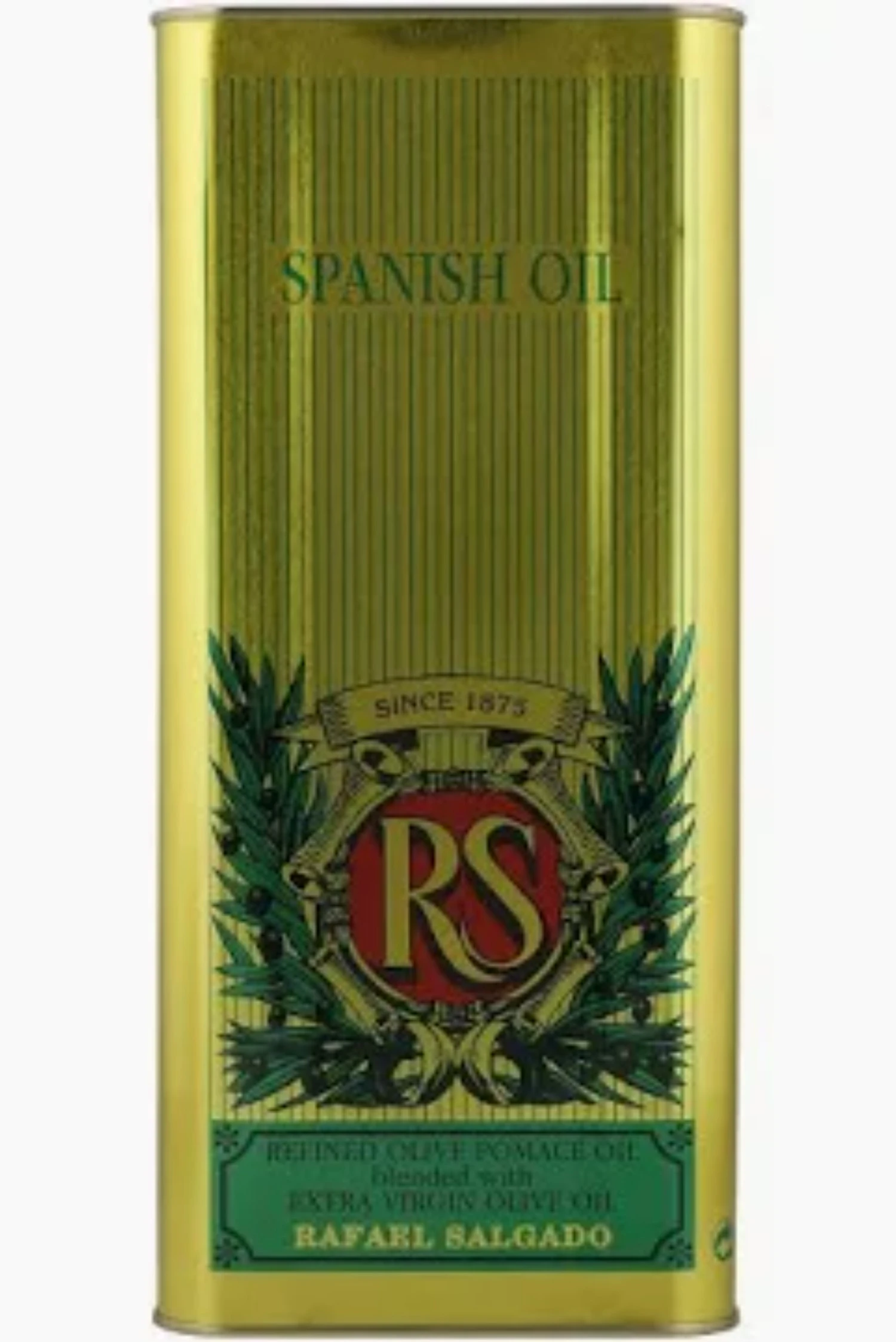 RS Olive Oil Ti4 LTR Carton Pack of 4 RS Olive Oil Tin 4 LTR Carton Pack of 4 - Image 1