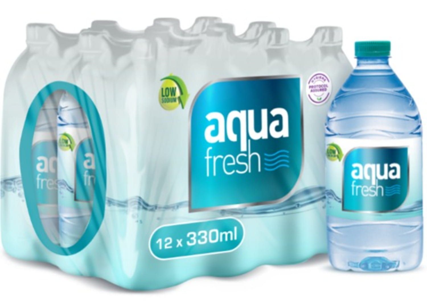 110665bd8307878470ba73886ab58cbb Aqua fresh Water 330 ml x 12 مياه أكوا فريش 330 مل × 12 - Image 1
