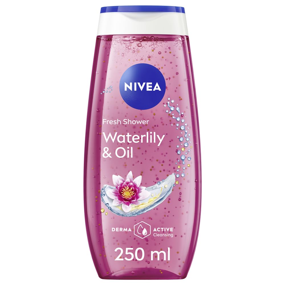 1901ad565defd0a7dfb1fd6896325b86 NIVEA Waterlily & Oil Shower Gel 250ml × 12 جل استحمام نيفيا بزنبق الماء والزيت 250 مل ×12 - الصورة 1