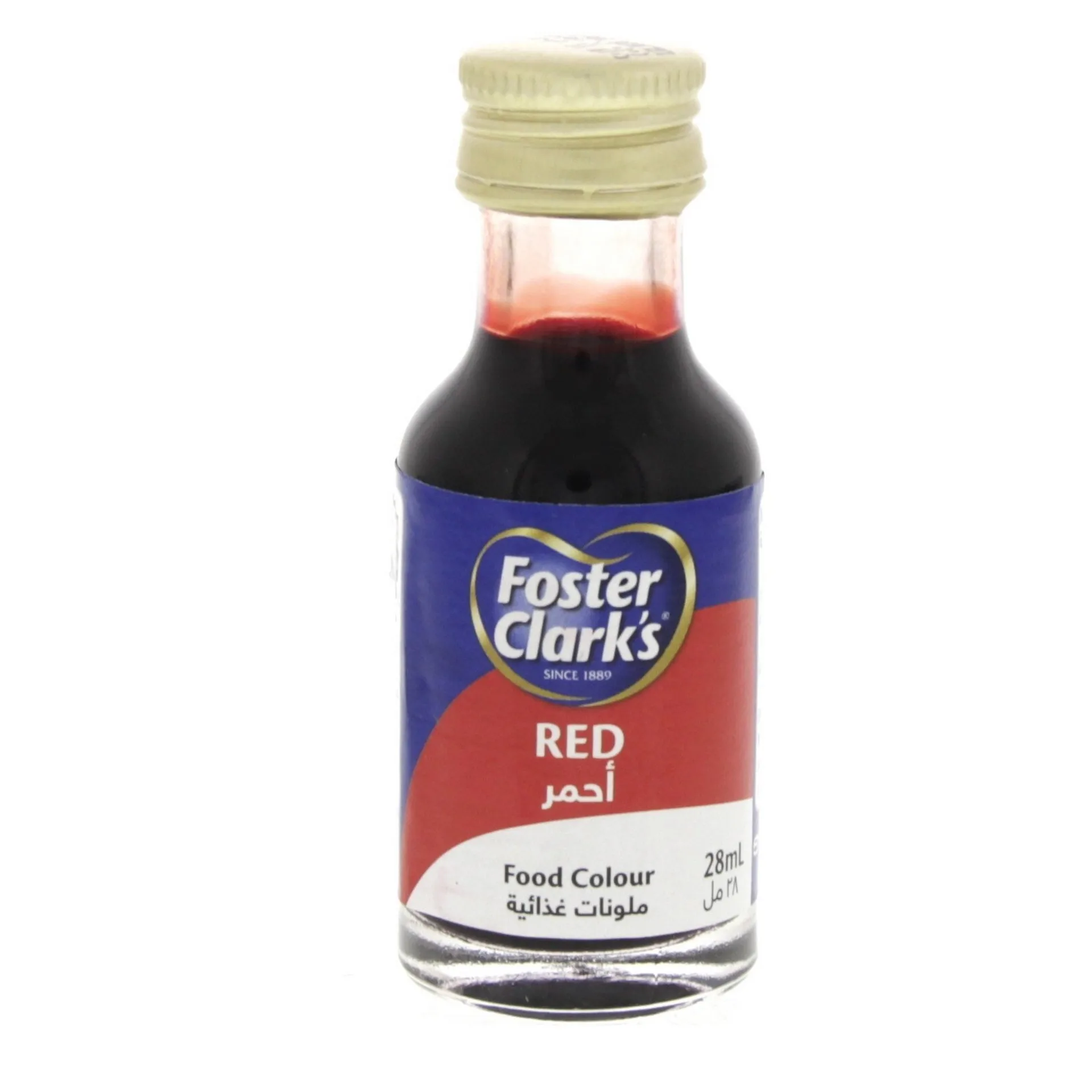 26d7d169d55286ae72a19c253e3f9850 Foster Clark's Food Color Red 28ml × 12 ملون الطعام فوستر كلاركس أحمر 28 مل × 12 - Image 1