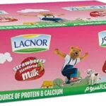 Lacnor Essentials Strawberry Milk 180ml × 32 حليب لاكنور إسينشالز بالفراولة 180 مل ×32