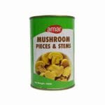 AMAR Whole Mushrooms 400g Carton Pack of 24  فطر أمار كامل 400 جم – كرتون 24 عبوة