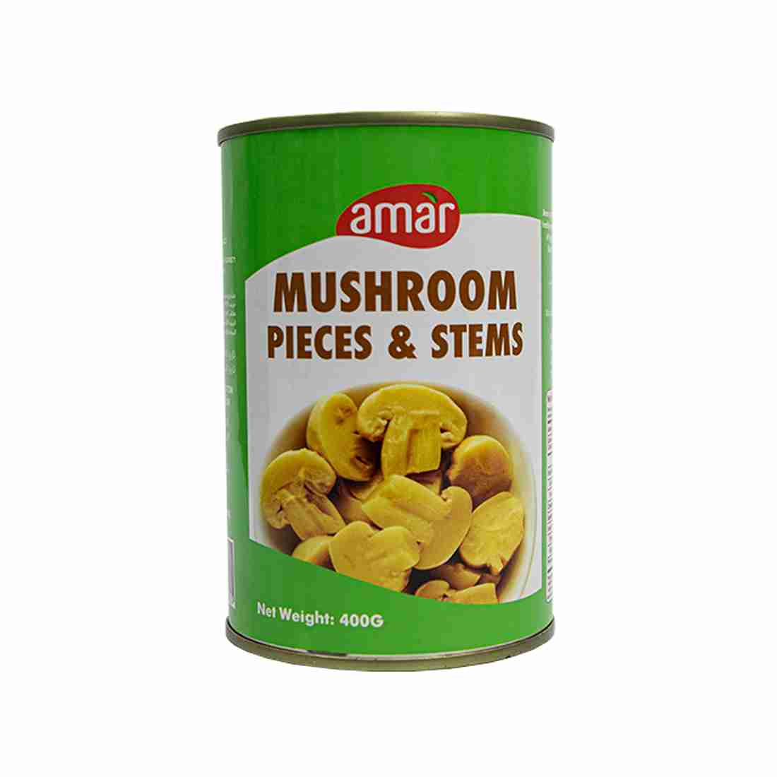 AMAR Whole Mushroom 400GR Carton Pack of 24_11zon AMAR Whole Mushrooms 400g Carton Pack of 24 فطر أمار كامل 400 جم – كرتون 24 عبوة - Image 1