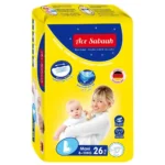 Ace Sabaah Baby Diaper, Large Size, Maxi 8-13kg, Pack of 26 pcs