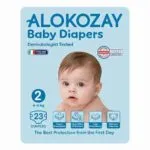 Alokozay Baby Diapers, Size 2, 23 Diapers x 6 packs
