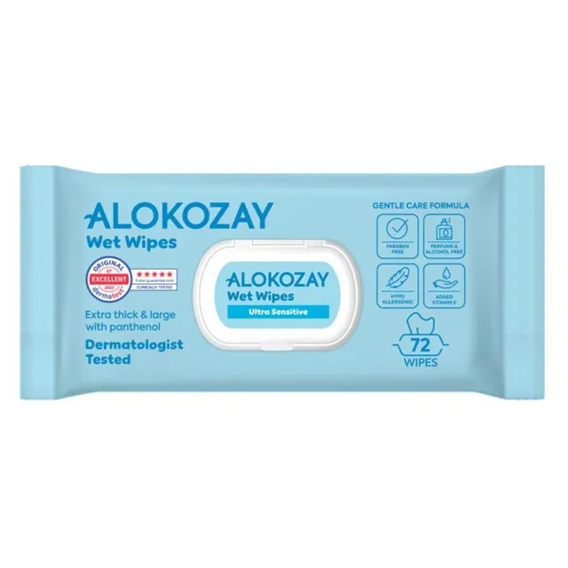 Alokozay Baby Wipes - Ultra-Sensitive - Without Perfume - 72s Alokozay Baby Wipes - Ultra-Sensitive - Without Perfume - 72s - Image 1
