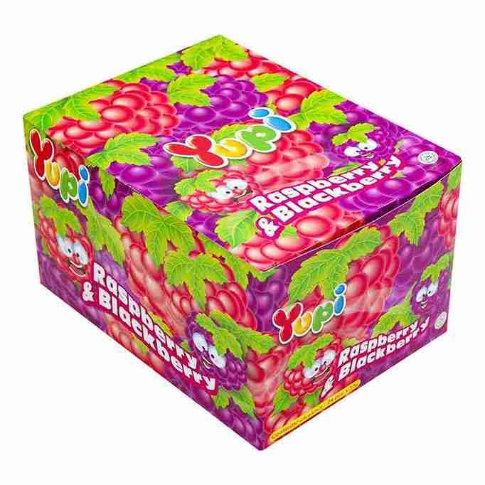 Yupi Raspberry & Blackberry Gummy Candy 18 gr X 24_11zon Yupi Raspberry & Blackberry Gummy Candy 18 gr X 24 - Image 1