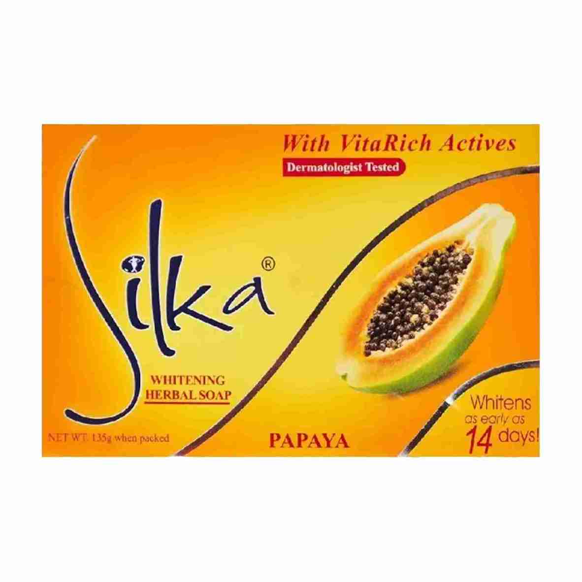 a8453eb833c4eecbd2b23dedde401df2_11zon Silka Bath Soap Papaya 135 g x 72 pcsصابون سيلكا بالبابايا 135 جم × 72 قطعة - الصورة 1