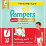 Pampers Pant Ultimate Comfort Diapers, Size 7, 32 Count x 2