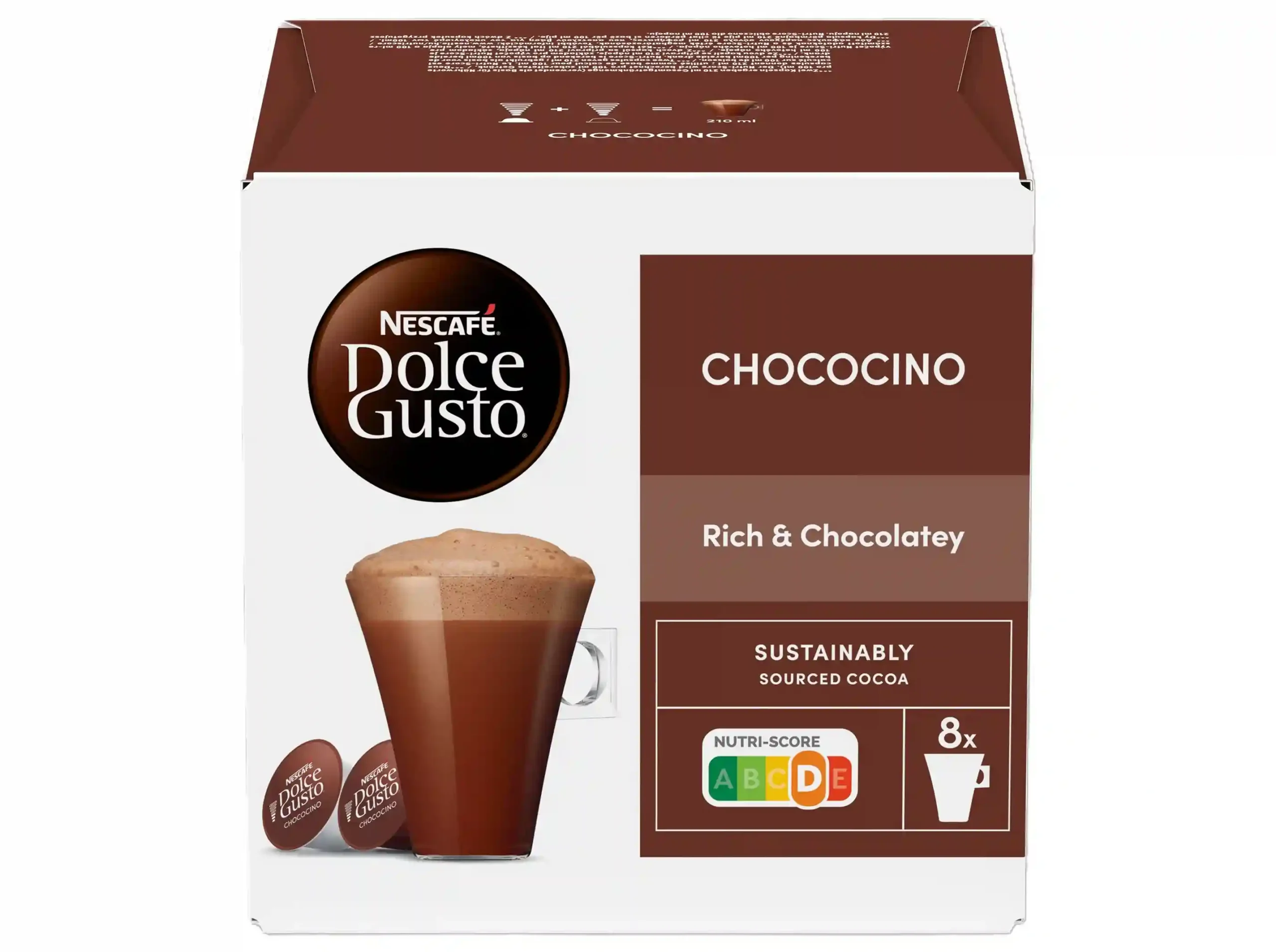 d0ddd8837f22ed7de13321c5921b7312_11zon Nescafe Dolce Gusto Chococino rich and chocolatey 8 drinks x 5 boxes - Image 1
