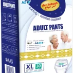 Ace Sabaah Adult Diaper Pants, Size XL, Waist 120-140cm, Pack of 30pcs