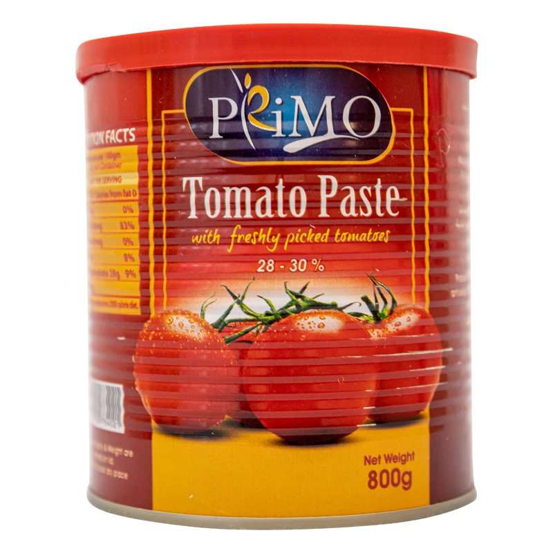 8eb4b71d227811dd43e8d58c794518e0_11zon Primo Tomato Paste 22–24% 800gm x 12 معجون طماطم بريموا 22–24٪ 800 جم × 12 علبة - Image 1