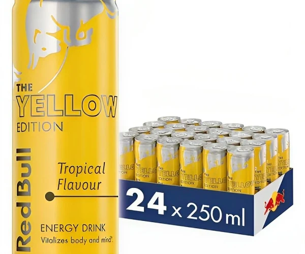 ⁦Red Bull Energy Drink Yellow Edition 24x250ml⁩ - الصورة ⁦1⁩